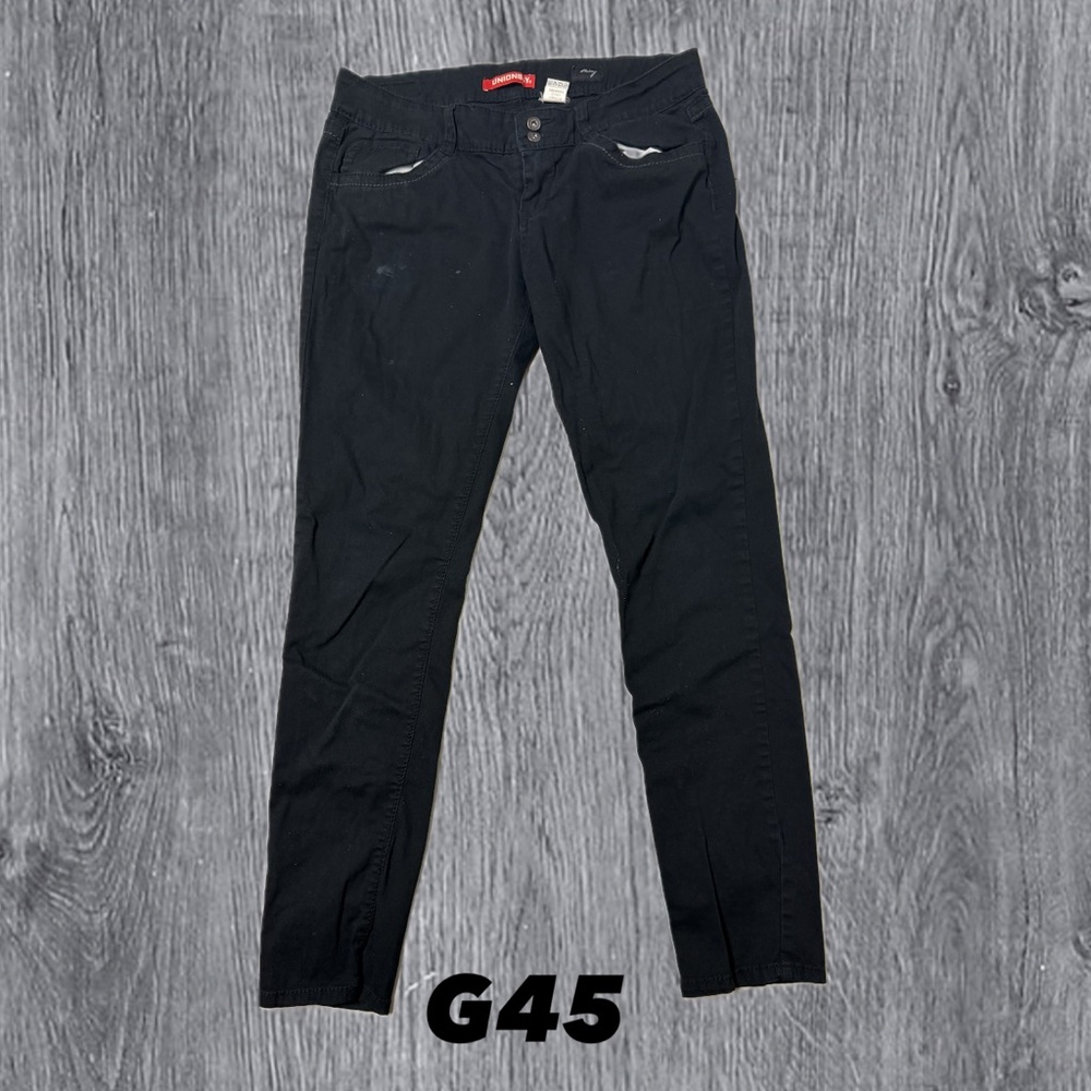 Union Bay Women’s Black Skinny Jeans Stretch 34x30 Work Low Price G45